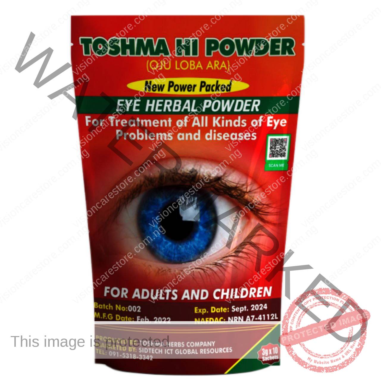 Toshma Eye Herbal Powder